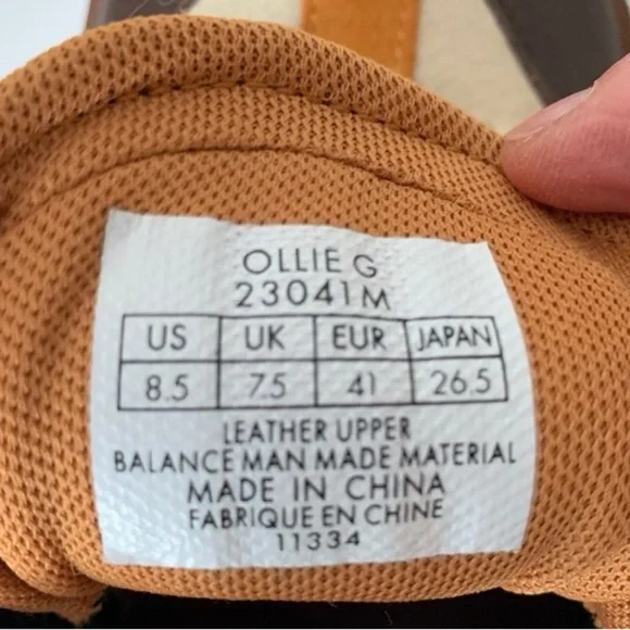 Vintage Giro Ollie Men's Leather and Suede Brown and Orange Sneakers Sz 8.5 - Picture 8 of 9